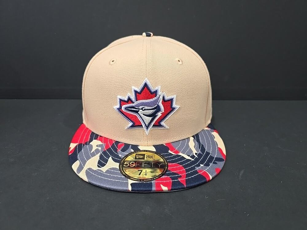 Toronto Blue Jays New Era 59Fifty 25th Season Patch Mango Mocha Cap Hat 7-1/4